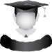 image of a person wearing a graduation gown